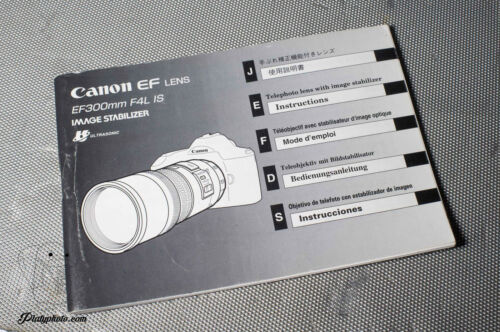 CANON EF 300mm F4L IS MODE D'EMPLOI NOTICE MANUAL FR EN DE JP ES - Afbeelding 1 van 1