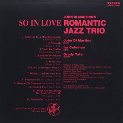 John Di Martino's Romantic Jazz Trio SEALED NEW CD 