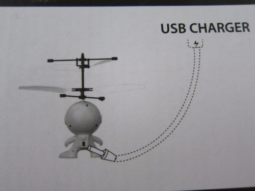 BRAHA i-Fly Robot Flying Helicopter White/Blue New - Picture 3 of 5