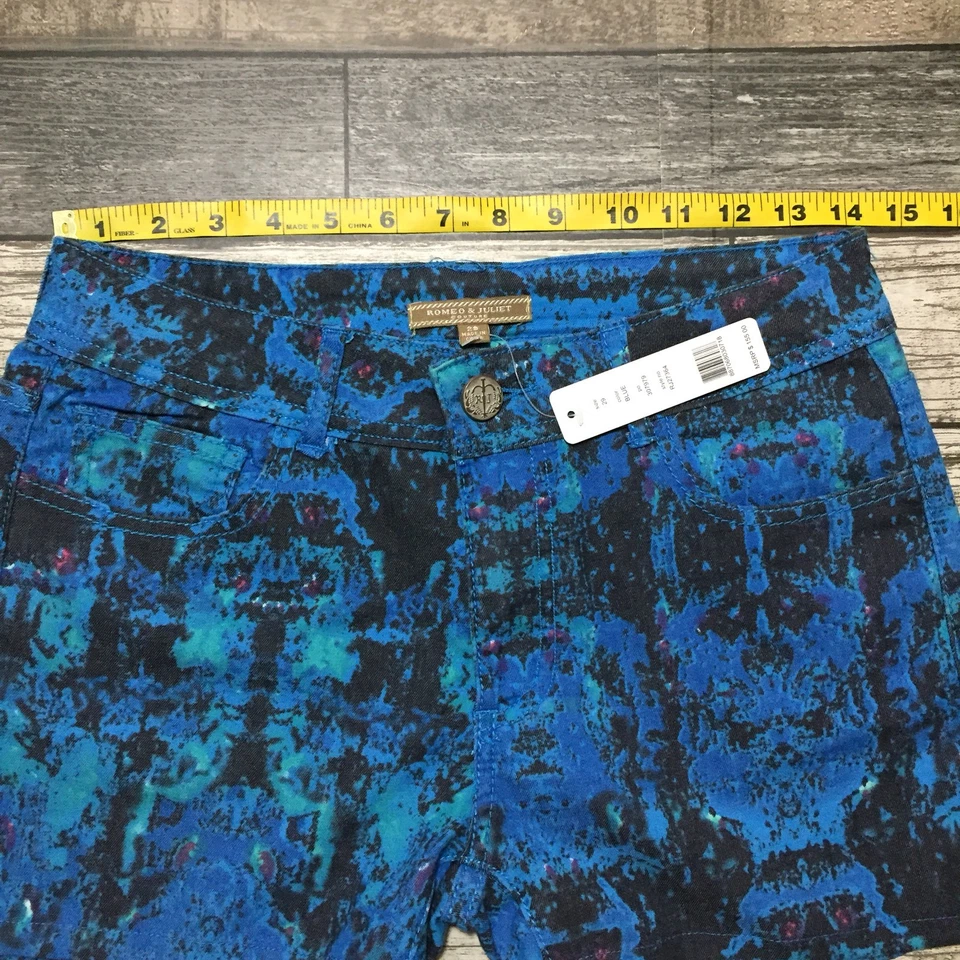 Pantalones Cortos Romeo And Juliet Couture Mujer’s 29 (Actual W28 L3) Azul (Precio de venta sugerido por el fabricante 155,00) C4 Foto 4 de 4