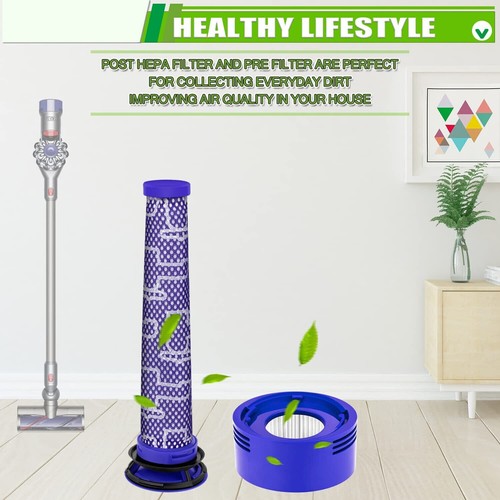 2x Pre & Post HEPA Filter For Dyson V8 V7 Animal Absolute Vacuum Replacement New - Picture 11 of 13