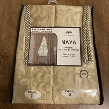 Victoria Classics Maya Curtains, 76in X 84in, NEW (303)