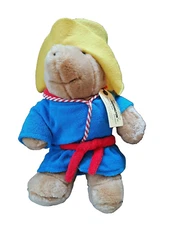 Vintage SEARS Paddington Bear Terry Cloth Bath Robe Plush Stuffed EXCELLENT