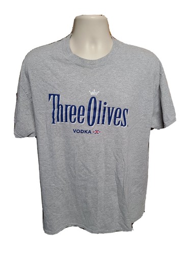 Three Olives Vodka Adult Gray XL TShirt
