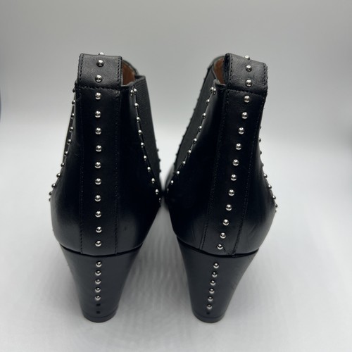 AUTHENTIC GIVENCHY ANKLE STUDDED BLACK LEATHER BOOTS, SIZE MISMATE! 36.5/38 READ - Picture 3 of 9