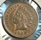 1902 Indian Cent Nice Original Borderline Unc. CHN