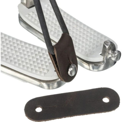 New! Pair of Equitare REPLACEMENT LEATHER LOOPS For Peacock style English Irons