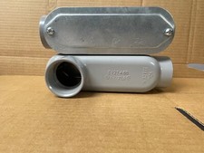 Mulberry 11805 Alum Conduit Body 1-1/2 LB Threaded With Cover Plate 2 Pack