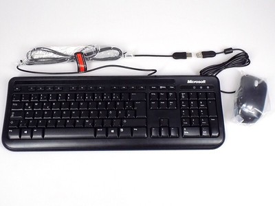 Microsoft 5MH-00014 Wired Desktop 400 QWERTZ Keyboard Mouse Tastatur Maus Set