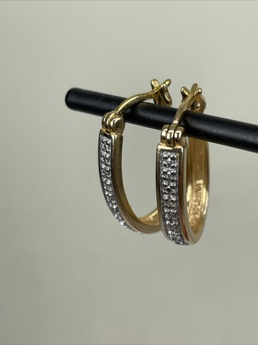 Orecchini firmati argento sterling 925 vintage strass placcati oro fantasia - Foto 2 di 15