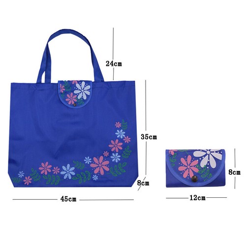 Large Reusable Foldable Grocery Shopping Bag Eco Tote Handbag Fold Away Bags - Picture 3 of 18
