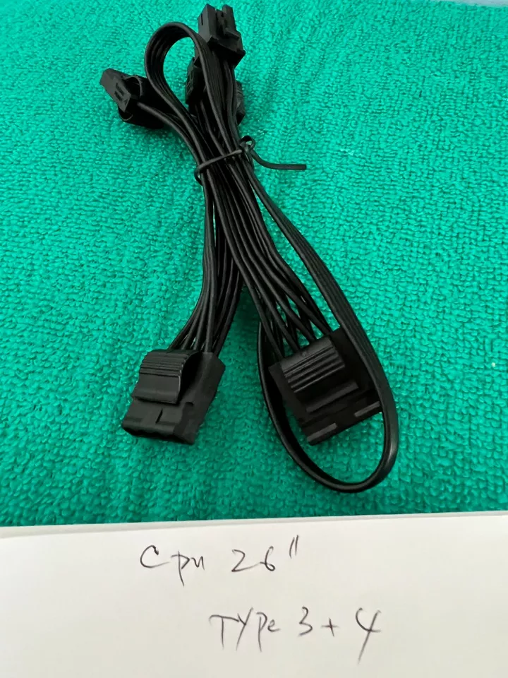 2x Corsair Type 3 Type 4 Perif  4x Connector Molex PSU Modular Cable,original  - Image 2 of 4