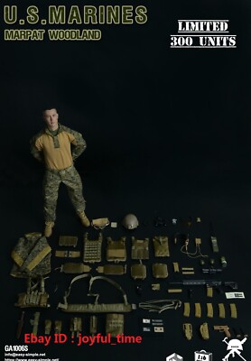 US Marines MARPAT Woodland 1/6 フィギュア IN STOCK，Easy&Simple U.S. MARINES MARPAT WOODLAND 1/6 Limited