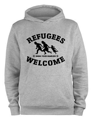 Styletex23 Kapuzenpullover Herren Refugees Welcome