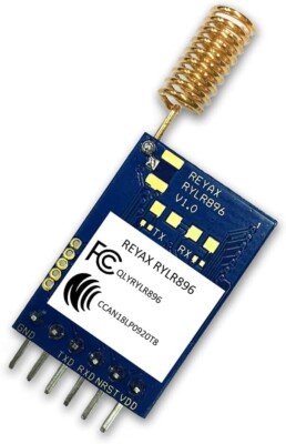 RYLR896 Lora Module SX1276 UART 868MHz 915MHz Antenna at Command FCC NCC NEW