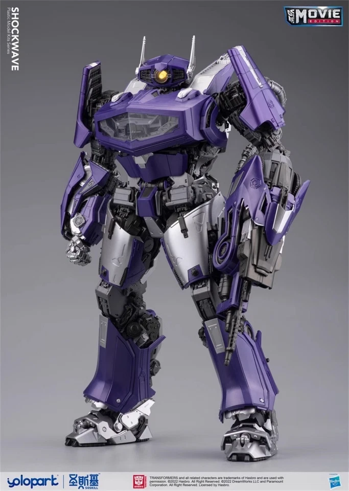 YoloPark Shockwave Shockblast Bumblebee película Transform Assembly modelo figura CALIENTE Foto 4 de 4