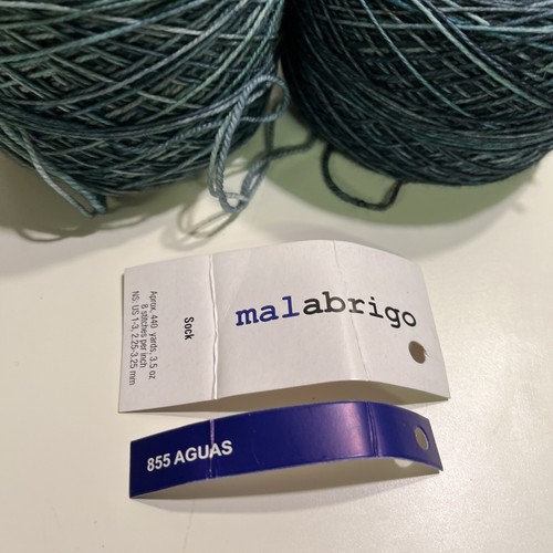 Marabrigo Sock “ 855 Aguas” 2 Full Caked Skeins - Picture 2 of 2