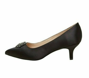 mid heel pointed toe pumps