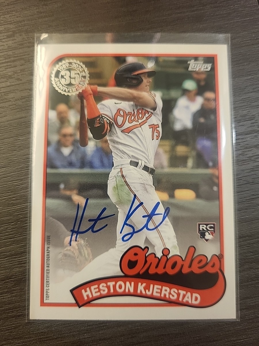 2024 Topps Series 1 Heston Kjerstad RC Rookie On-Card AUTO 1989 