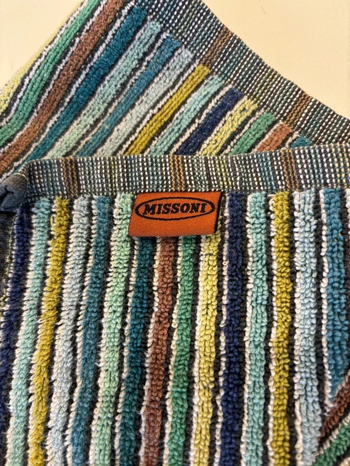 MISSONI HOME BATH SHEET COTTON COLOR STRIPED 37x55" - Image 2 of 4