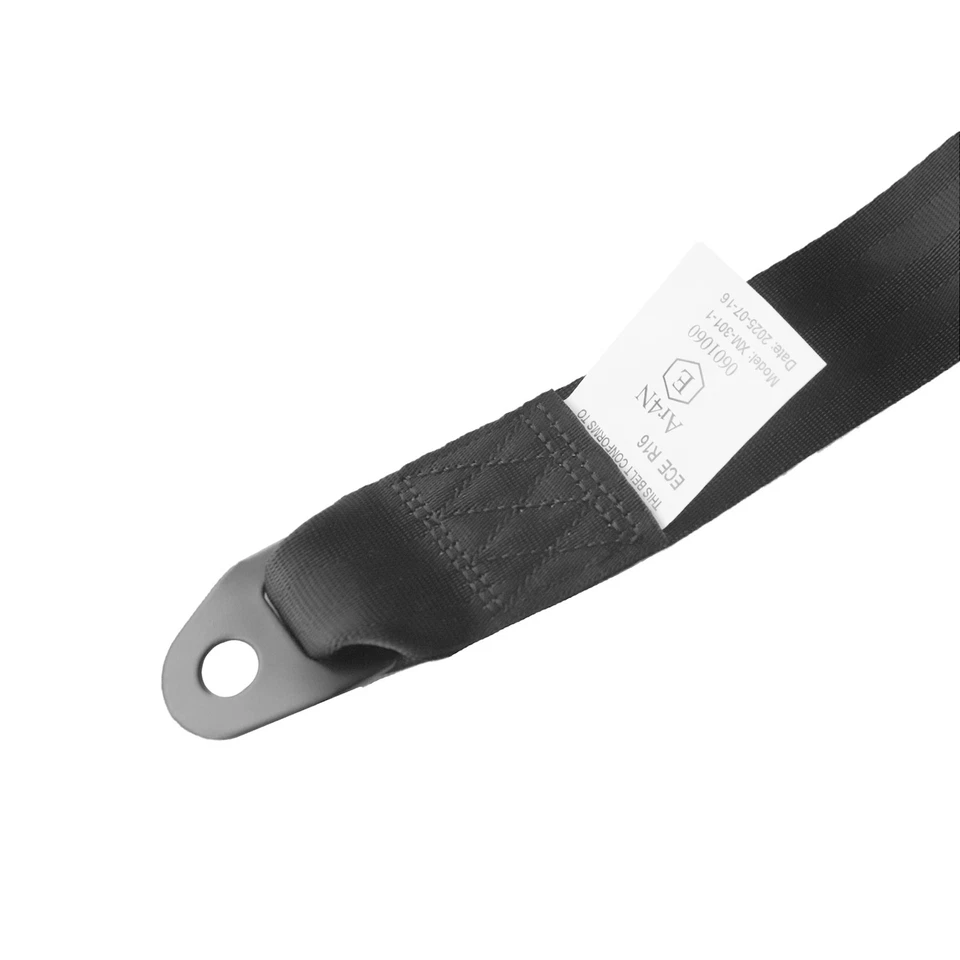 2X Cinturones de seguridad retráctiles de 3 puntos Cinturones ajustables para Jeep Wrangler Negro EE. UU. Foto 4 de 4