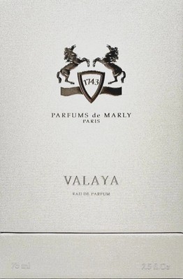 PARFUMS DE MARLY VALAYA EAU DE PARFUM SPRAY FOR WOMEN tester 2.5 Oz / 75 ml ....