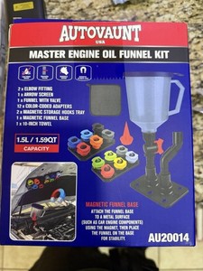 Master  Kit Magnético con Adaptadores | Embudo Profesional para Cambio de Aceite