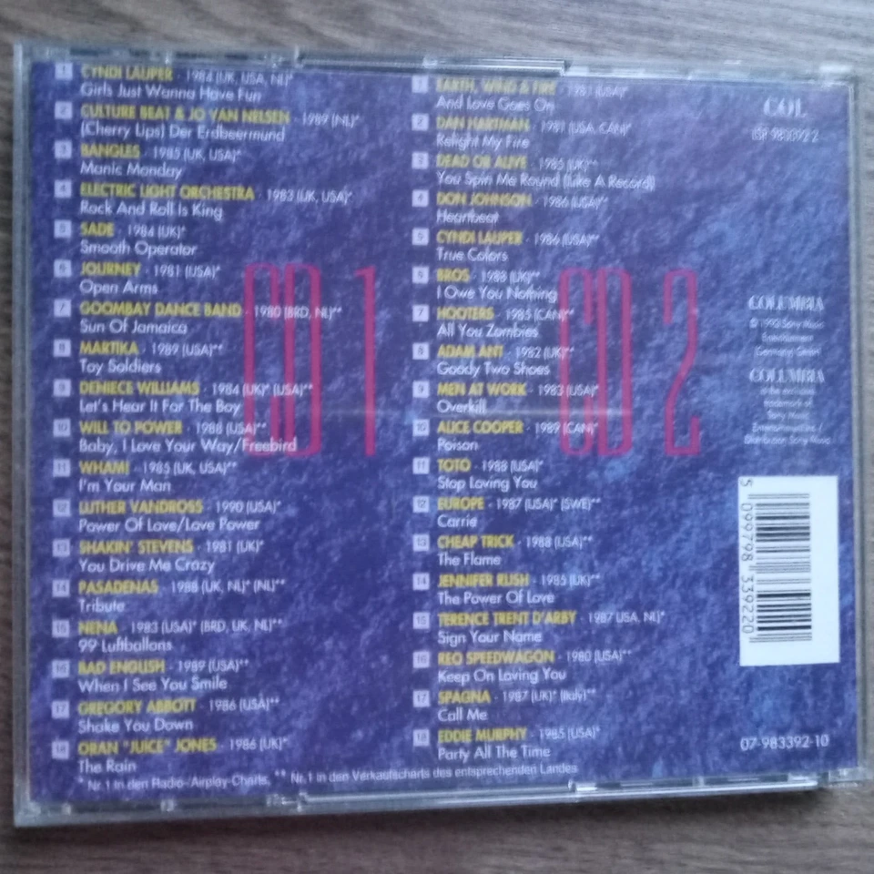 Very best of the 80's Vol. - WHAM, Bangles, ELO, Sade, Journey, Nena...- 2CDs - Bild 2 von 2