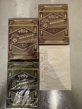 Theory11 Monarchs White Gold, Red, Green V2 Playing Cards RARE Sealed