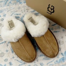 UGG Scuffette II Chestnut Sheepskin Suede Upper Slippers Women's Shoes