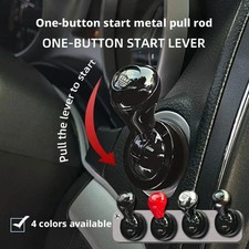 Car One-Touch Start Button with Push-to-Start Rocker Lever Car Interior Decor