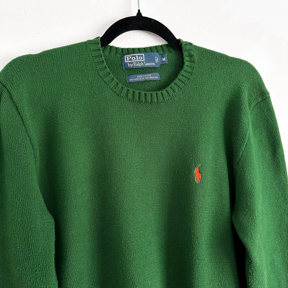 Polo Ralph Lauren Cotton Crew Neck Sweaters for Men 90s Theme for