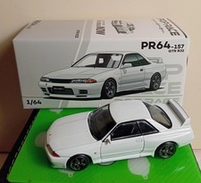 Pop Race Skyline GT-R R32 Crystal White New