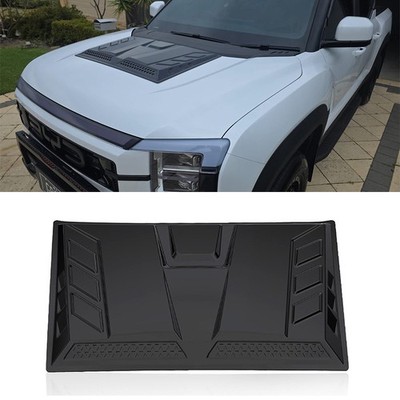 Matte Black Front Engine Hood Cover Plate Trim For BYD Shark 6 2024 2025 2026