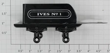 Ives 1100A-1 Prewar Black Tinplate No. 1 Tender Body Shell