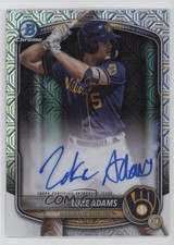 2025 Bowman Chrome Mega Box Prospect Mojo Luke Adams #BMA-LAD Auto 0w4d