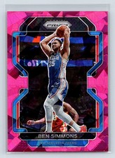 Ben Simmons 2021-22 Panini Prizm #199 Pink Ice Philadelphia 76ers 2-3