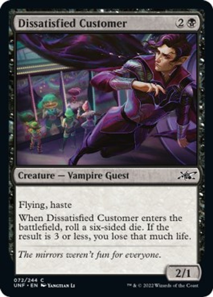 Dissatisfied Customer - 72 - LP- Unfinity