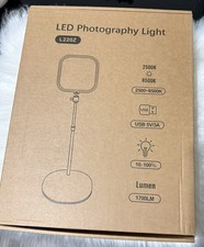 2PK LED Video Studio Light 15W Photography Lighting Kit 2500-8500K Dimmable NEW