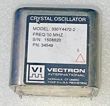 High precis OCXO VECTRON 330Y4472 10MHz sinewave Crystal Oscillator +12V EFC/ADJ