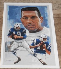 1994 TED WILLIAMS AUCKLAND COLLECTION #AC8 JOHNNY UNITAS - NRMT- BALTIMORE COLTS