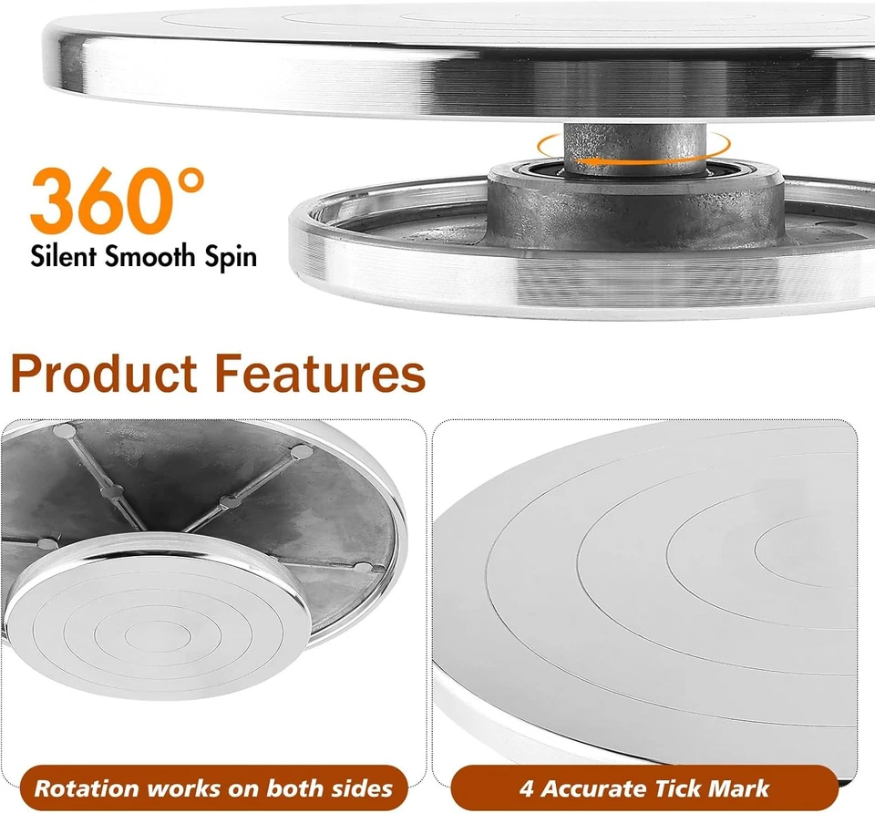 12-дюймовое двустороннее керамическое скульптурное колесо из алюминиевого сплава - Изображение 3 из 4