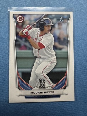 2014 1st Bowman Paper Prospects Mookie Betts Rookie RC #BP109 Red Sox Dodgers