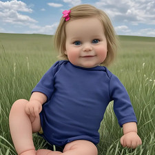 20inch Toddler Girl Reborn Baby Doll Hand-rooted Hair Lifelike Handmade Toy Gift