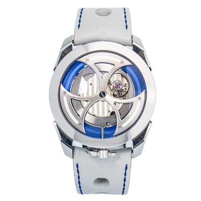 MB&F M.A.D.1S Ice Blue Edition 1 Complete Leather Skeleton Dial Men's Watch 42mm