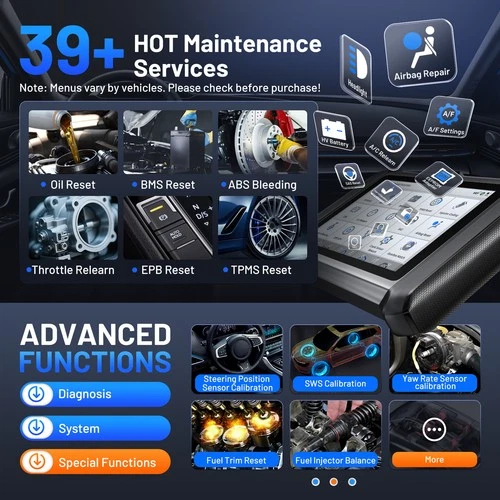 XTOOL D7W V2.0 Wireless OBD2 Scanner Full System Diagnostic Tool ECU Coding FCA