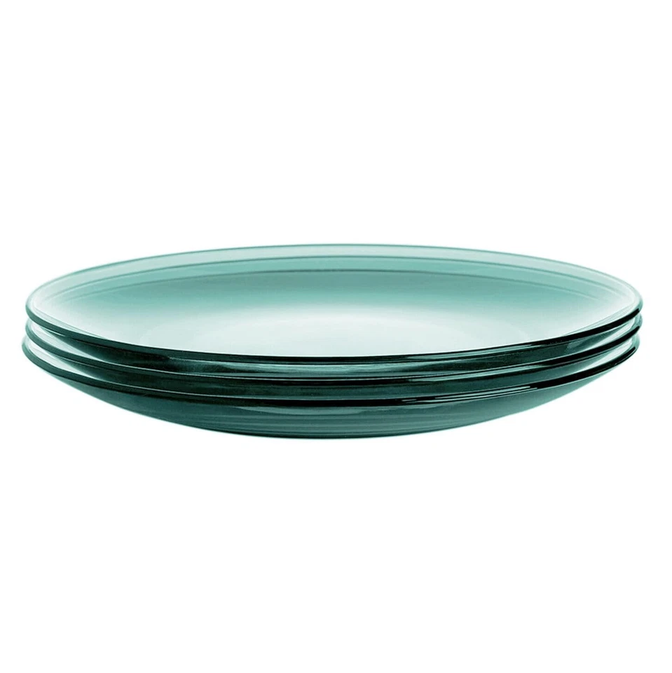 Glass Dinner Plate, Cobalt Transparent Glass Eating Plates, Circular Dinnerwa... - Image 4 of 4