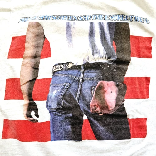 80s Bruce Springsteen Born In The USA Tour 84-85 T S 1980s vintage concert t-shirt, vintage, size L, single stitch, B+ condition