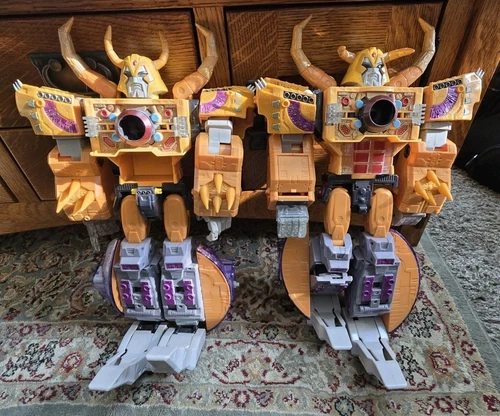 (2) Transformers Toys Unicron Armada Supreme Class 2003 Hasbro 15”  Incomplete 