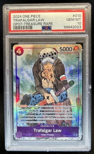 2024 One Piece The Best Trafalgar Law Super Rare #ST10-010 PSA 10 GEM MINT